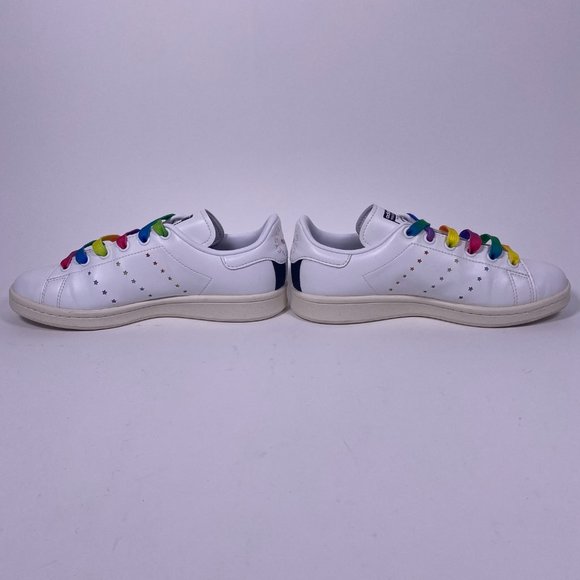 STELLA MCCARTNEY x Adidas Stan Smith White w/Multicolor Trim Sneakers - Picture 5 of 9
